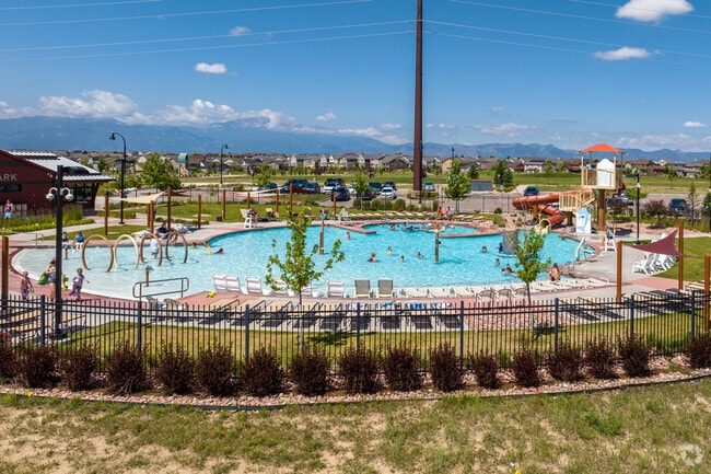 Vista Water Park is a private amenity for residents of Banning Lewis Ranch.