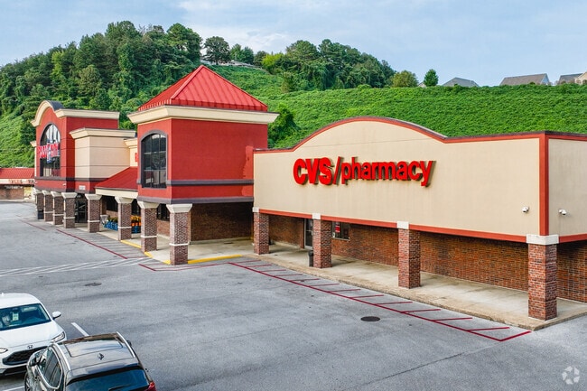 Lupton City residents enjoy convenient shopping options at CVS and Food City.