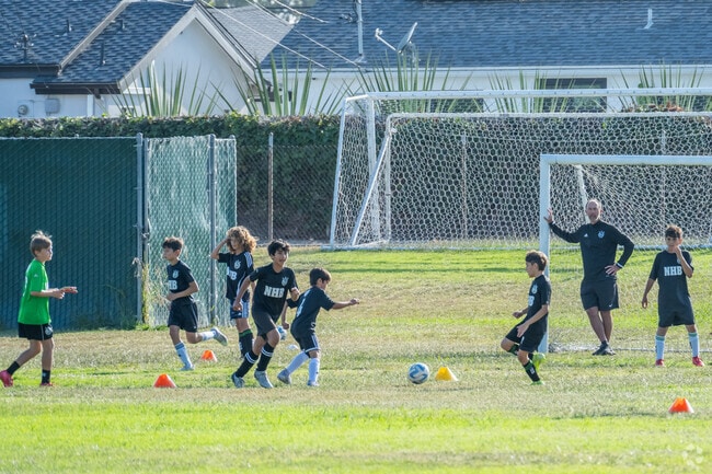 Soccer practices and other youth sports programs are held at the fields that connect Lake View Elementary and Lake View Park in Newland.