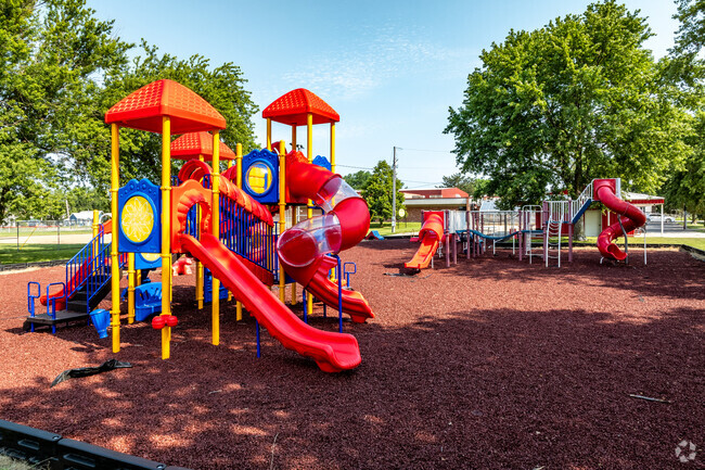 The playground ensures fun recess time.