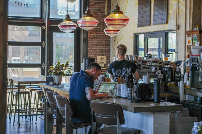 Provider Coffee Co is a great place to stop before work for a coffee and after for a cocktail.