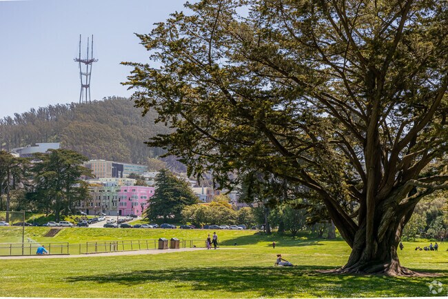 Enjoy a sunny day in your free time at Golden Gate Park, which is south of the Inner Richmond.