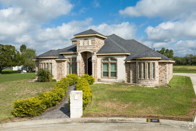 Many single-family homes are built on large lots in La Feria, Texas.