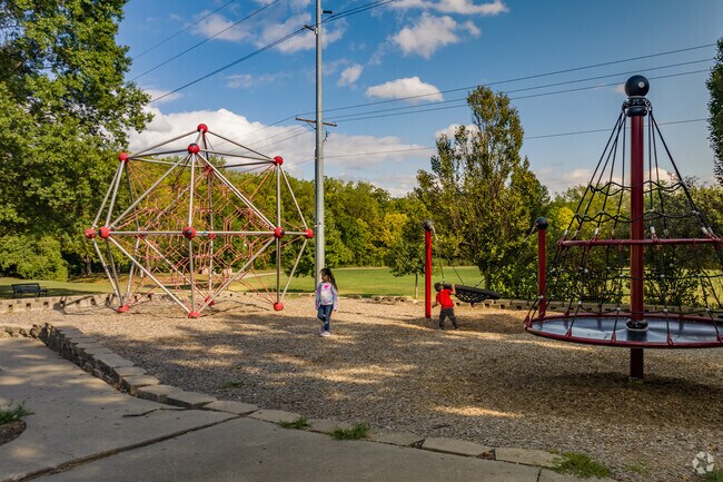 Kids enjoy outdoor play at Canterbury Park’s well-equipped playground.