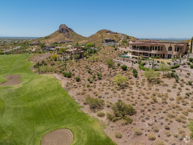 Many extravagant homes sit on hills with great views in Gold Canyon.