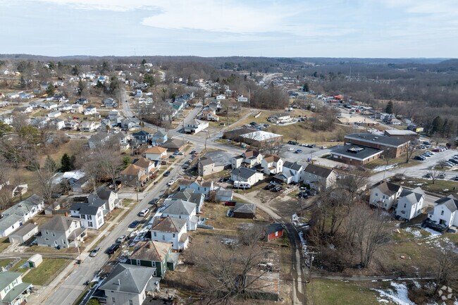 Stunning aerial views of charming homes in Cambridge showcasing the perfect blend of historic architecture and modern living.