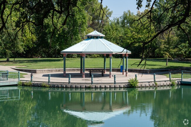 Families enjoy picnics on the weekends at Howe Community Park.