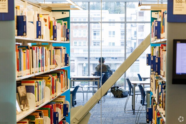 The Burien Library serves the community with many available resources and study spaces.