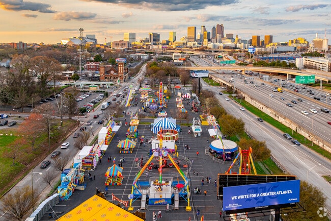 A 50 year tradition, the Atlanta Fair pops up twice a year in Mechanicsville.