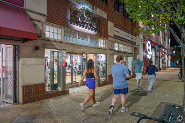 Retail stores like Target line the streets of Downtown Auburn.