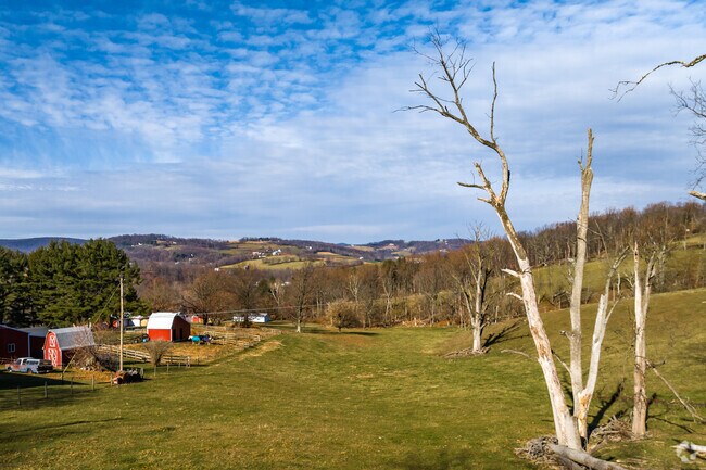 Wolfsville offers privacy and seclusion while still being 20 minutes from two small cities.