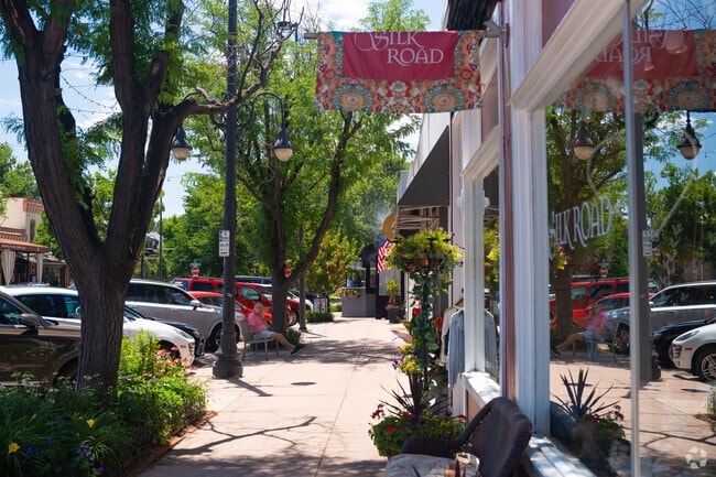 Historic South Gaylord Street is a walkable district with local restaurants and boutiques.