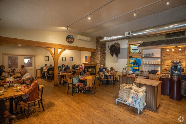 Relax with family-friendly meals in a cozy, rustic setting at Hardware Cafe near South Hills.