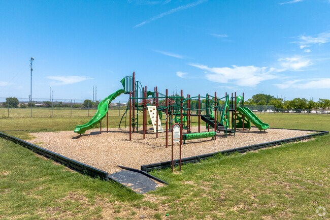 In Fort Worth, Cesar Chavez Primary School boast multiple playgrounds for students.