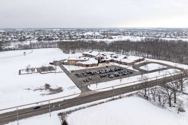 Aerial view of William J. Butler Elementary.