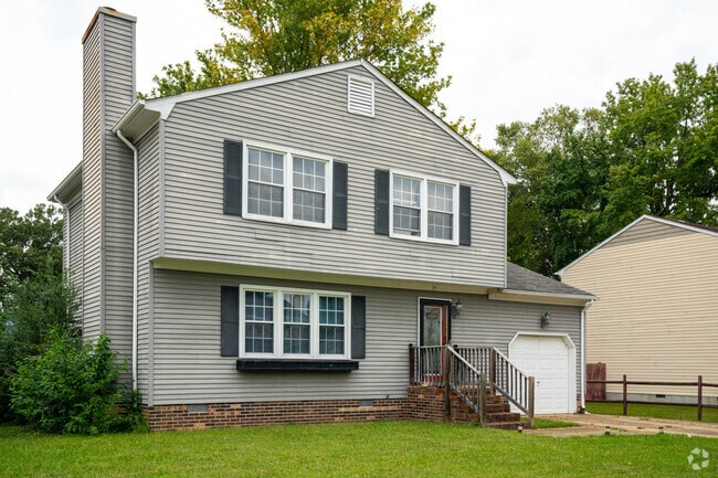 Split level homes are scattered throughout the Hampton Roads Center.