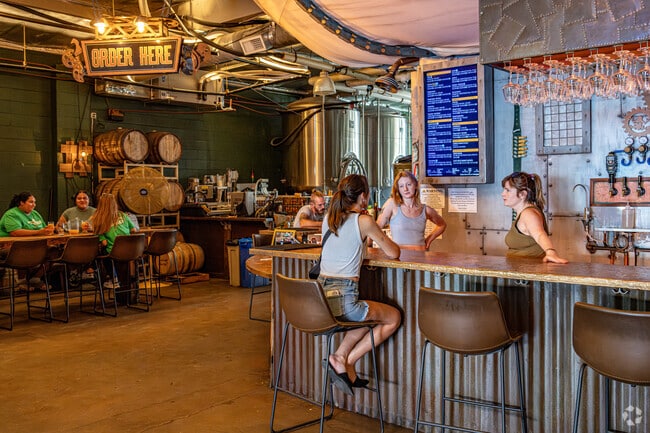 Frogtown Brewery serves craft beer in Elysian Valley's artistic hub.