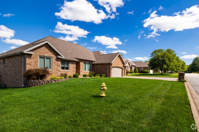 Homes in residential areas throughout Republic occupy smaller lots with grass yards.