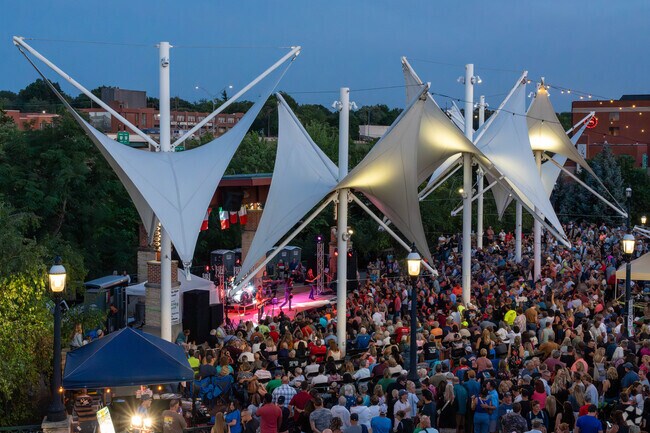 Residents of the Heslop Morningview neighborhood attend the Italian Festival in downtown Cuyahoga Falls, Ohio.
