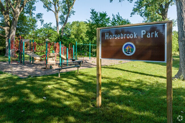 In addition to the natural scenery, Horsebrook Park has a playground and basketball court.
