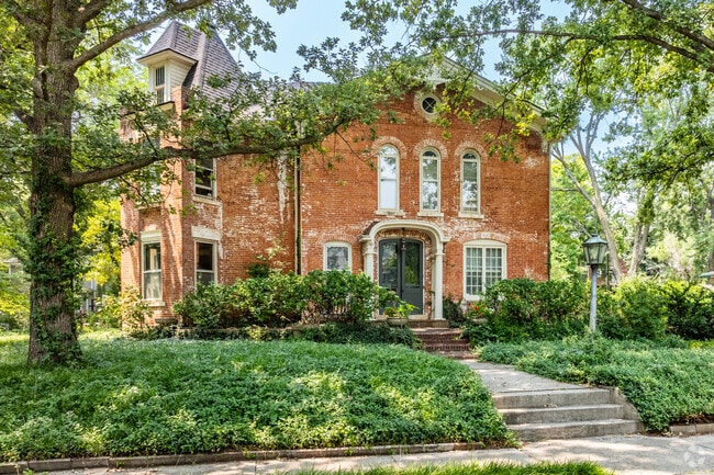 Lawrence's most historic homes are located near downtown, some with Italianate architecture.