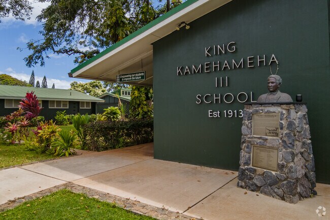 Established in 1913, King Kamehameha School in Lahaina sits right on Front Street.