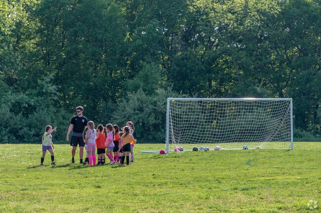 Youth soccer practices are held at East Village Park in Shelton.