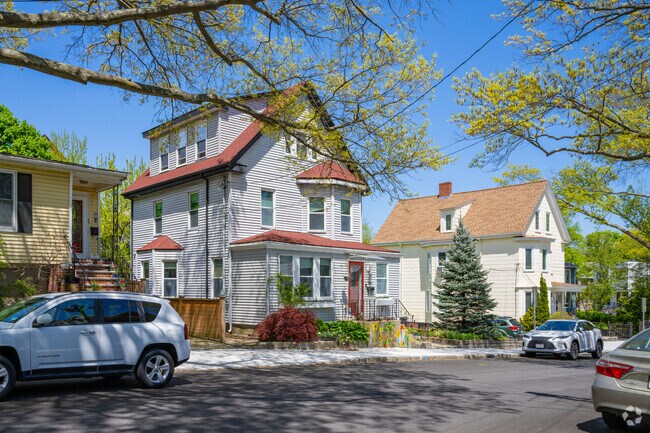Strawberry Hill streets are lined with well-kept New England Cottage-style homes.