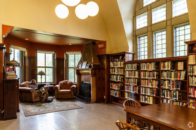 Petersham Free Library is a lovely place to relax and read.