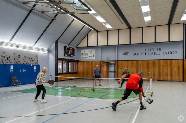 The Recreation and Swim Complex has indoor pickleball courts in South Lake Tahoe.