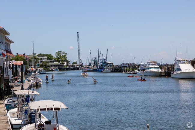 Shem Creek has the best water activities in Old Village, Mount Pleasant.
