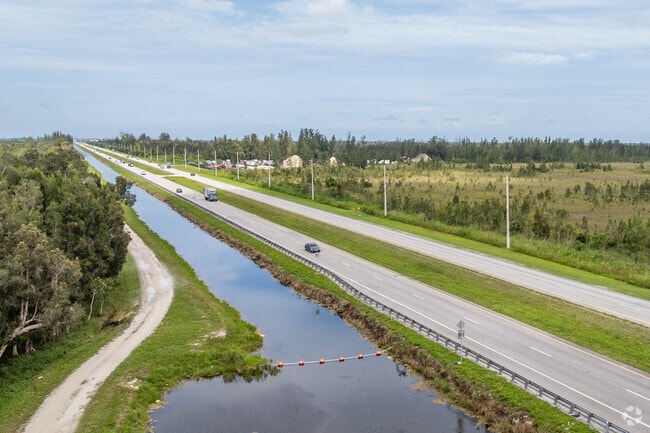 The Tamiami Trail takes travelers eastbound to downtown Miami.
