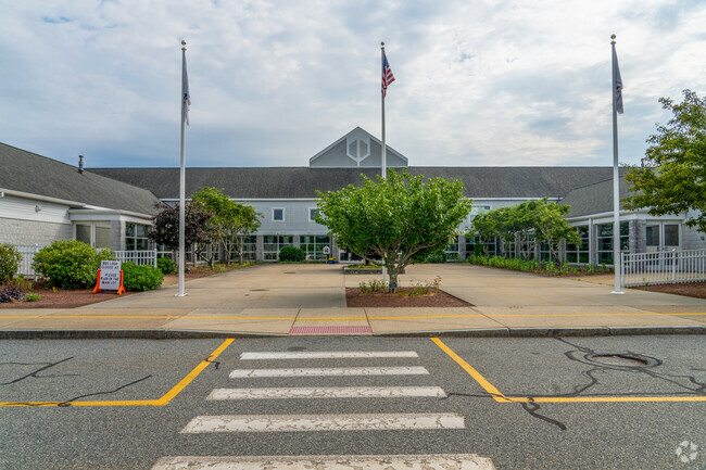 Kenneth C. Coombs School is located in Mashpee and serves students pre-K to 2nd grade.