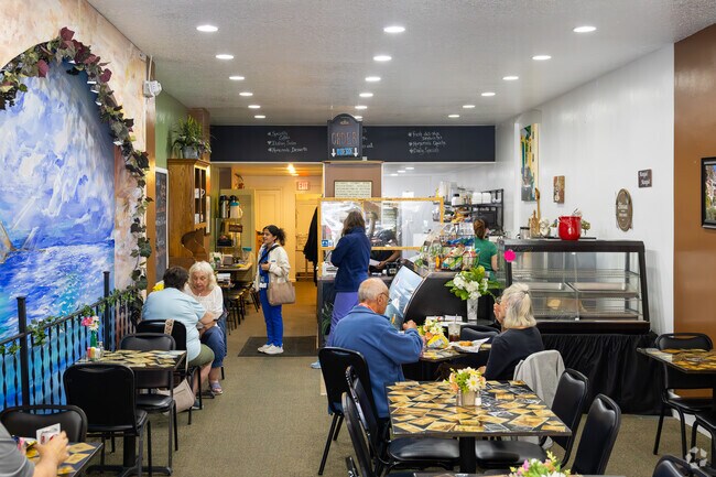 Italian influences are featured in the decor at Barista Blues Cafe in Central Battle Creek.