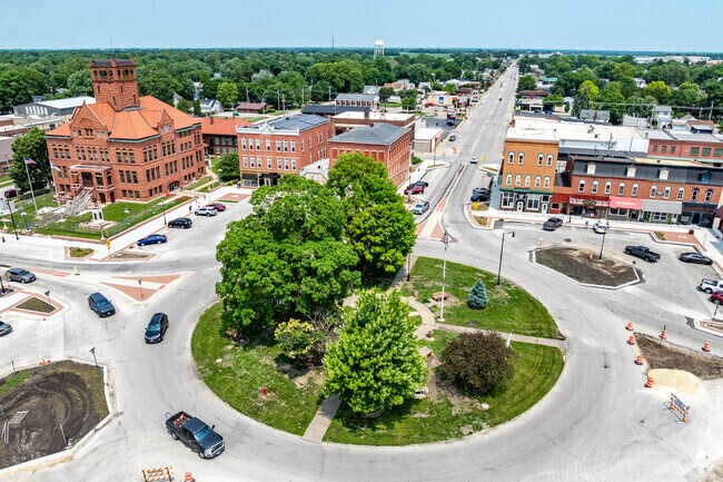 Monmouth's Public Square is the central hub of the city.