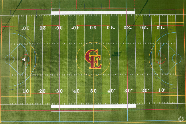 Hannaford Field at Cape Elizabeth High School is a beautiful turf field.