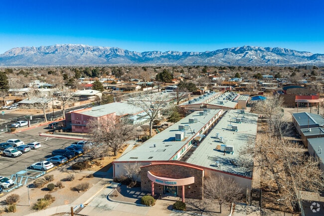 Zuni Elementary School main entrance and Media Center.