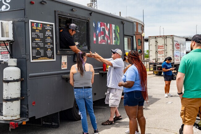 The Freight House Farmers Market near Fejervary features a rotating menu of food trucks.