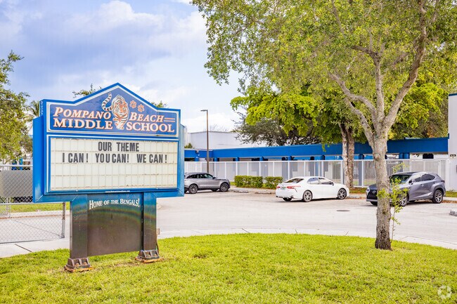 Pompano Beach Middle School earns a C+ from Niche.com.