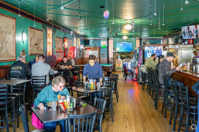 Morty's Pub is a lively, local scene in Bayfield.