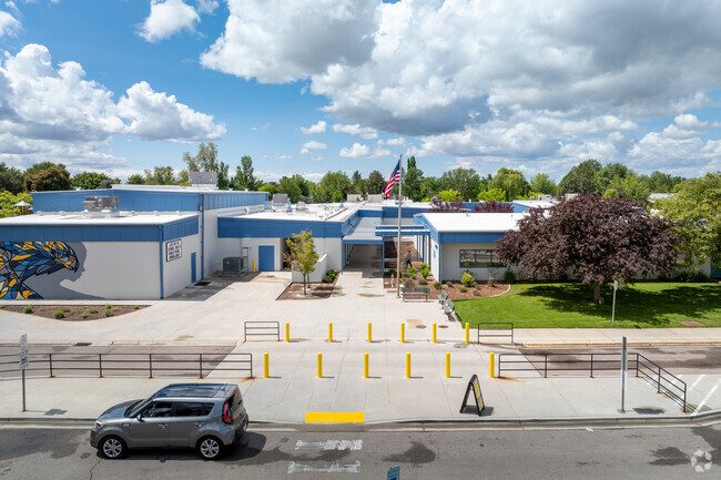 East student entrance at McMillan elementary in Nampa.