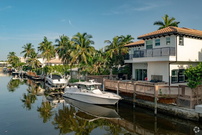 Walk out your back door and onto your boat in the Tropic Isle neighborhood in Delray Beach, FL.