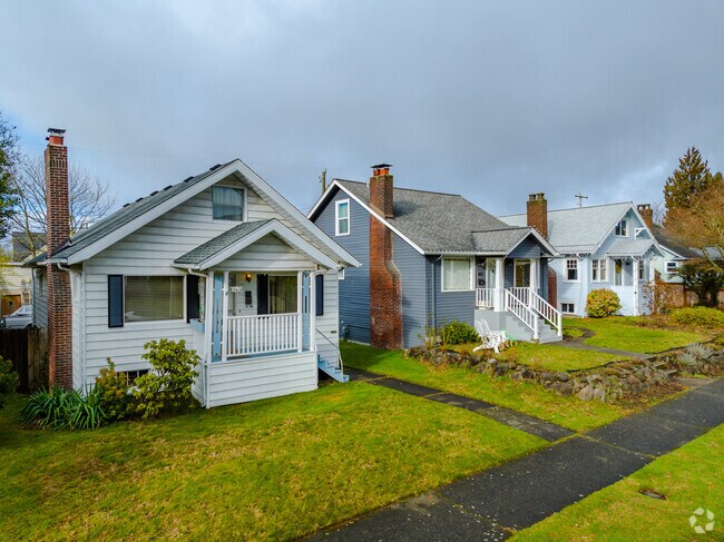 Craftsman bungalow homes are popular in Loyal Heights.