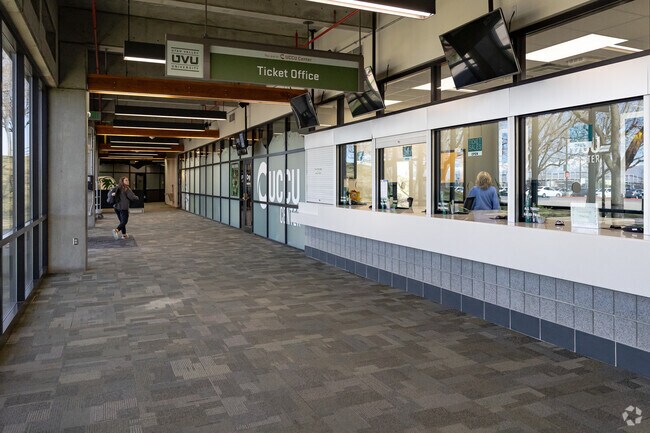 Before enjoying a UVU game in Sunset Heights, stop by UCCU to buy a ticket.