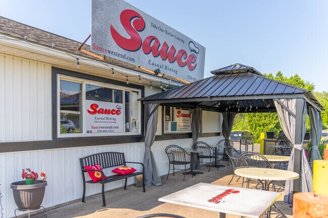 Stop by Sauce West End for casual eats in Brodheadsville.