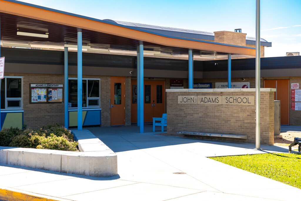 Adams Elementary has 350 students enrolled.