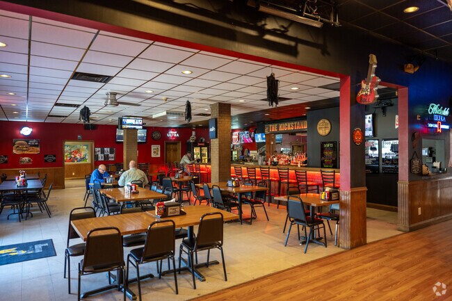 The Kickstand in Danville, with the decor of a biker bar, regularly hosts live shows.