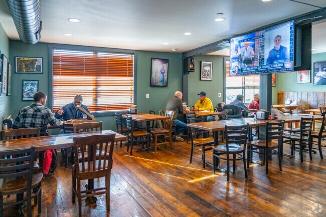 Crozet Pizza has delicious wood-fired pizzas and a full bar.