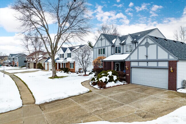 Many yards are landscaped and come with mature trees.