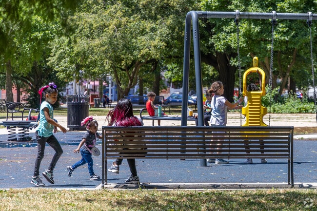 Kids love playing at the Carroll Park playground.